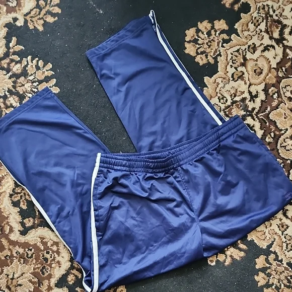 STARTER Blue and White Stripe Jogger Sweatpants Athletic Fit; Navy, Size:XL - Picture 1 of 13